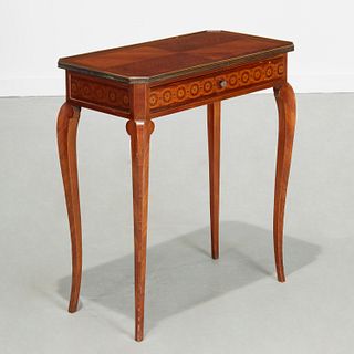 Louis XV/XVI style marquetry side table