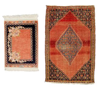 Silk prayer rug and mat