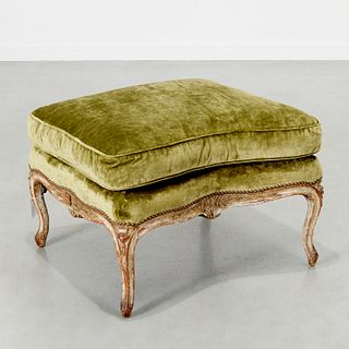 Nice Louis XV style carved ottoman