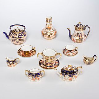 Group Royal Crown Derby porcelain miniatures