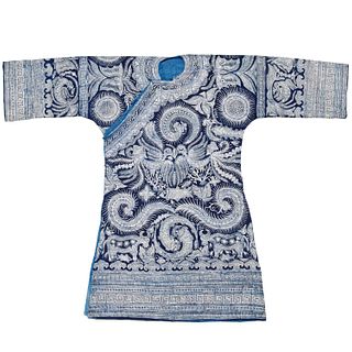 Miao People, Chinese batik robe
