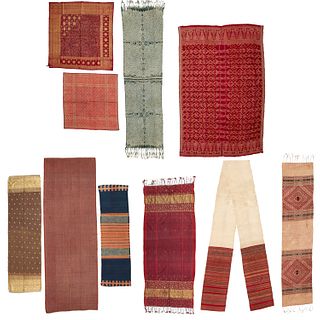 Group (10) Southeast Asian textiles