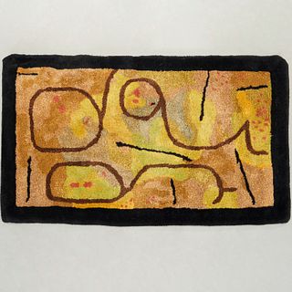 Paul Klee (manner), wool pile tapestry rug