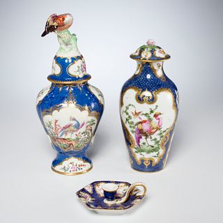 (3) Dr. Wall Worcester and style porcelains