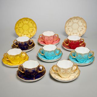Royal Crown Derby, set (8) cups and saucers