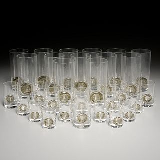Rosenthal Mid-Century barware set, (29) pieces