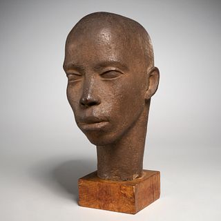 Jason Seley, ceramic head sculpture, 1946