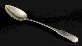 George III Irish silver fiddle pattern gravy spoon, by John Kearns, Dublin, 1802, 4.5oz, 139g,