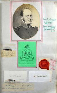 A family archive relating to COMMANDER  GEORGE EYRE POWELL RN  (1790-1855) his ancestors and descendants, contained in a larg