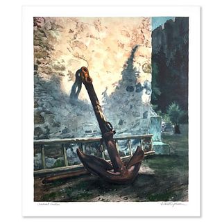 Rodell Johnson, "Ancient Anchor" Limited Edition Lithograph, Numbered and Hand Signed with Letter of Authenticity.