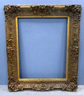 Early 20th century gilt gesso picture frame, 125cm x 103cm