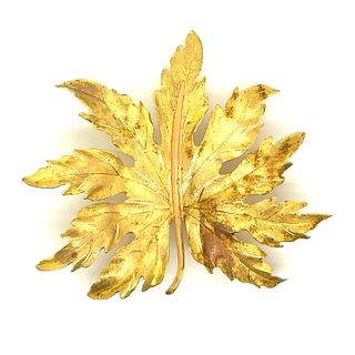 18k Buccellati Vintage Leaf BroochÃŠ
