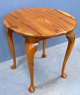 Stewart Linford  solid cherry  wood round side table, 73cm diameter 73cm