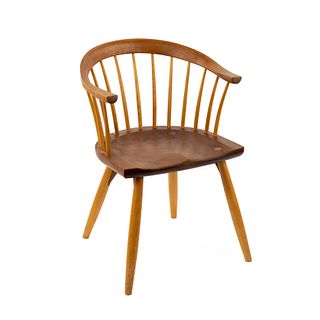 Thomas Moser Cherry and Ash Bowback Continuous Armchair