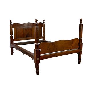 Antique Regency Style Mahogany Full Size Bed