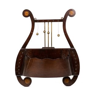 Lyre Form Dinner Chime with Brass Fittings