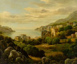 Peter Green 'Amalfi Coast' Oil on Canvas Signed