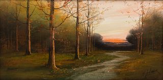 Harry Linder Autumnal Landscape Pastel Painting