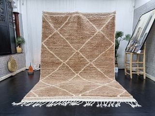 Lovely Authentic Soft Brown Rug