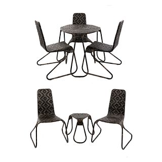 (7) Set of Patricia Urquiola 'Flo' Wicker Furniture