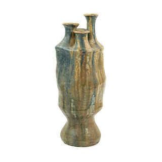 Lindley Mixon Stoneware Art Pottery Vase