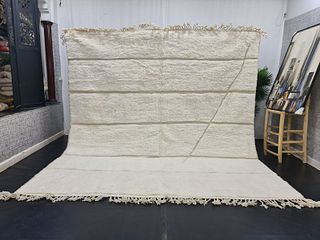 Authentic White Engraved Rug
