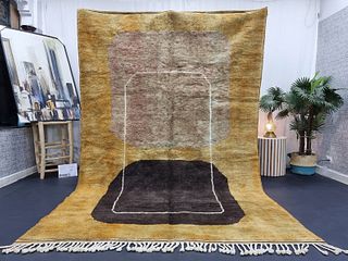 Stunning Authentic Brown Rug