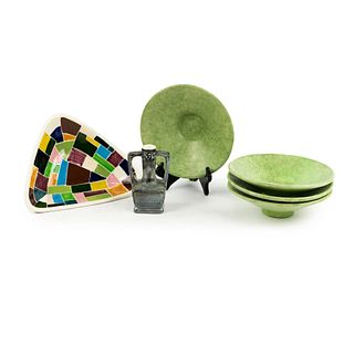 (6) RDK Glazed Ceramics incl Bowls and Vessel