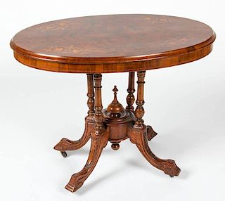 Victorian Aesthetic Movement Marquetry Table