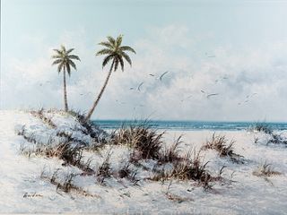 Gordon Coastal Landscape O/C Painting