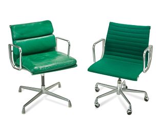 Ray and Charles Eames (1912-1988 and 1907-1978),Two aluminum group executive chairs, for Herman Miller, circa 1960s-1970s