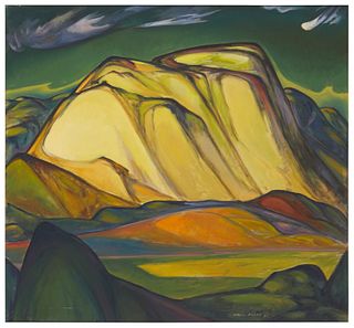 Tarmo Pasto, (1906-1986), "Storm Approaching," 1968, Oil on canvas, 46" H x 50" W
