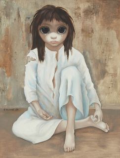 Margaret Keane, (1927-2022), "The Lost One," 1974, Oil on canvas, 24" H x 18" W
