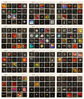 Joshua White, (b. 1942), "Lightwork," 1997, The complete set of 120 color slides and diagrammatic installation materials, Each slide: 2" H x 2" W; Acc