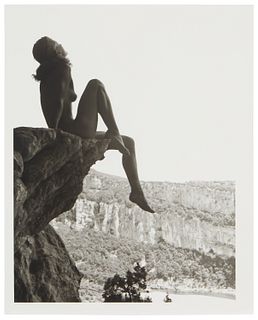 Fernand Fonssagrives, (1910-2003), "La Guetteuse," 1936, Gelatin silver print on paper, Sheet: 14" H x 11" W
