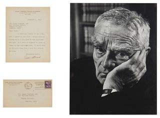 Philippe Halsman, (1906-1979), "Judge Learned Hand," 1957, Silver gelatin print on paper, Sight of the silver gelatin print: 13" H x 10.25" W; Overall