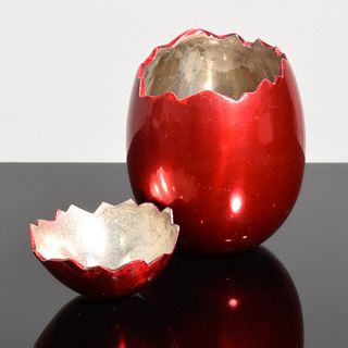 Jeff Koons "Cracked Egg" Sculpture / Box