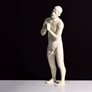 Male Nude Sculpture, 47"H