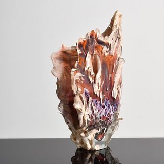 Jon Kuhn "CTVF 304" Art Glass Vase / Vessel
