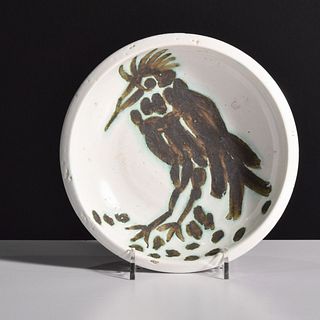 Pablo Picasso "Oiseau a la Huppe" Bowl/Dish, Madoura (A.R. 173)