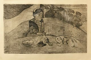 Armand Sequin/Paul Gauguin Etching