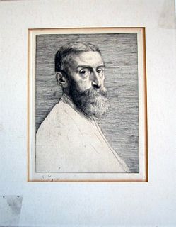 Alphonse Legros Lithograph