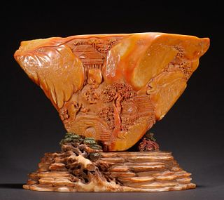 TIANHUANG STONE CARVED CUP