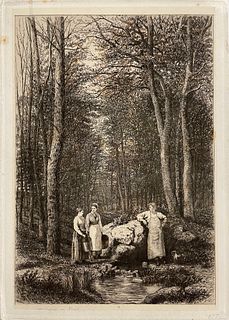 Potemont Adolphe Martial Etching