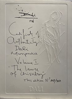 Salvador Dali Embossing and Etching