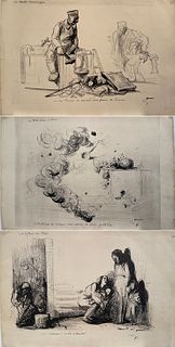 Set of 3: Jean-Louis Forain Lithographs