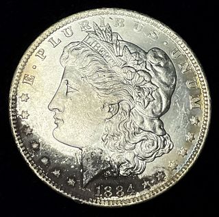 1884-O Morgan Silver Dollar MS63