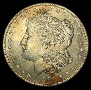 Rusty 1884-O Morgan Silver Dollar MS63 Details