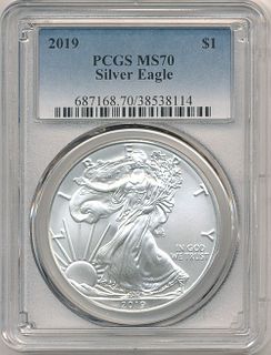 2019 American Silver Eagle PCGS MS70