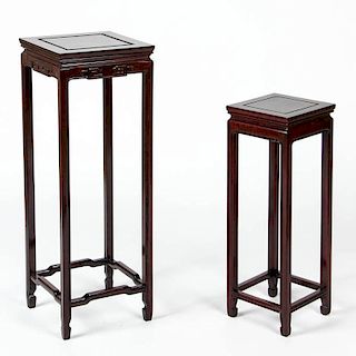 2 pc Nested Chinese Pedestal Tables